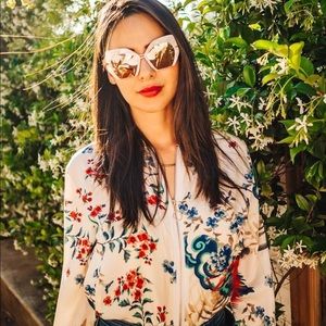 Krewe Octavia Rose gold sunglasses